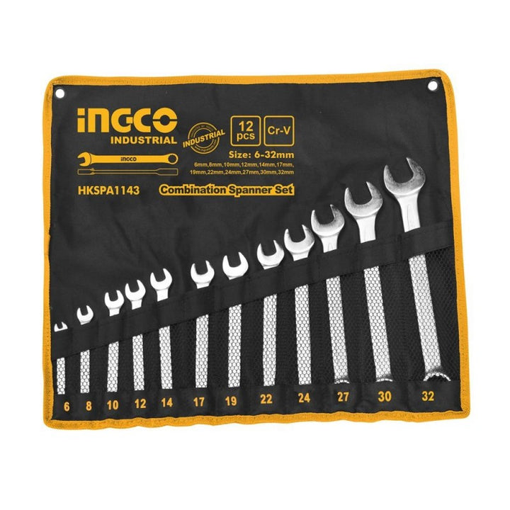 Set 12 chiavi combinate Ingco