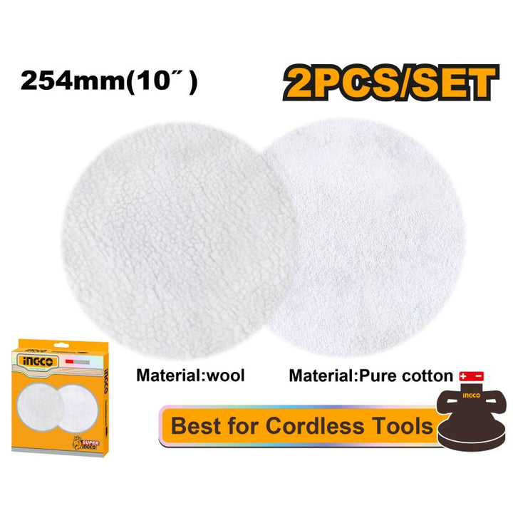 Set 2 Dischi Per Pulizia E Lucidatura 254mm Per Copli2001