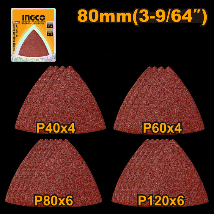 Set 20pz Carta Abrasiva per CMLI2001 E MF3008