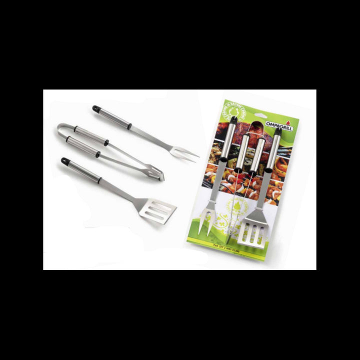 Set 3 pezzi acciaio inox
