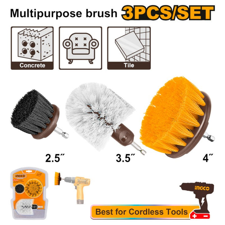 Set 3 Spazzole Multiuso