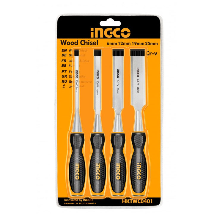 Set 4 scalpelli legno