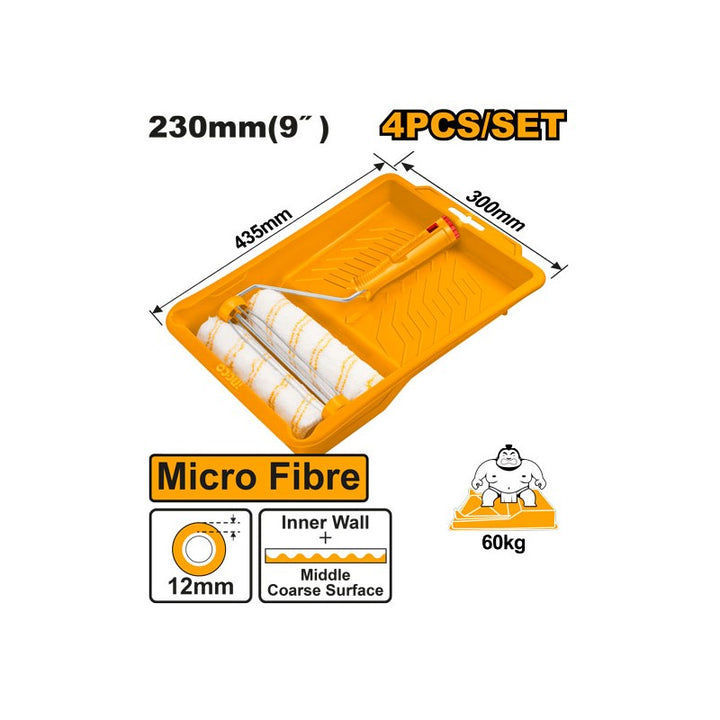 Set 4pz Rullo 12mm con vaschetta 43,5x30cm