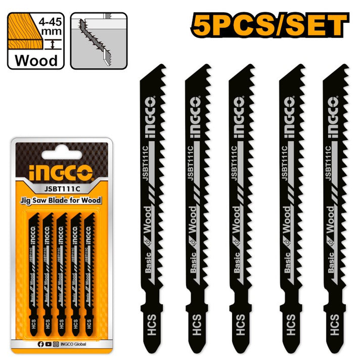 Set 5 Lame Ricambio Legno Seghetto Alternativo 8TPI