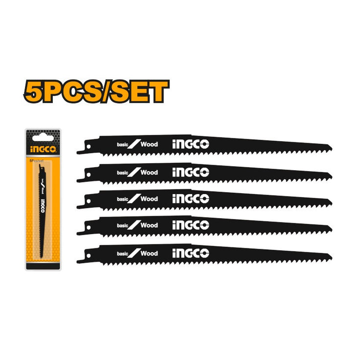 Set 5 Lame Ricambio X Legno Seghetto Gattuccio 6TPI