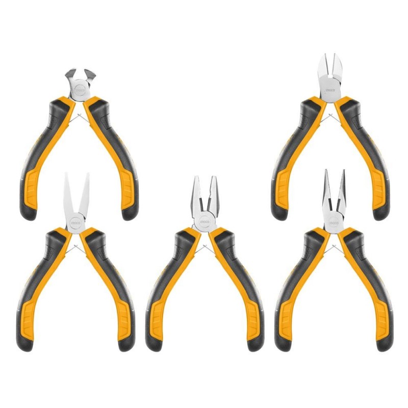 Set 5 pinze di precisione Ingco