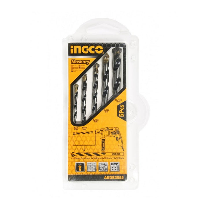 Set punte trapano muro Ingco 5 pz