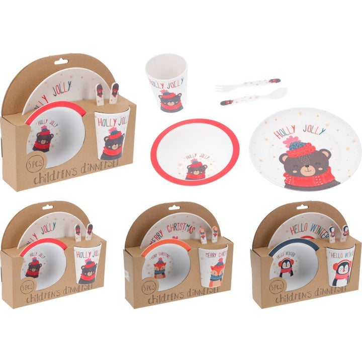 Set 5pz Melamina Natale