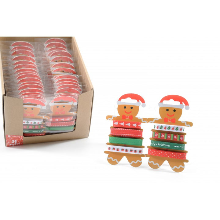 Set Nastri Natalizi Gingerbread