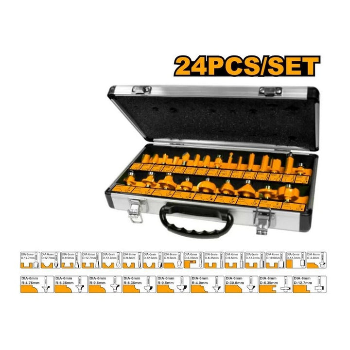 Set Valigetta Alluminio 24 Frese