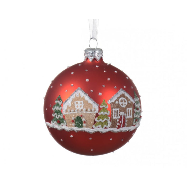 Palla di Natale in vetro opaca