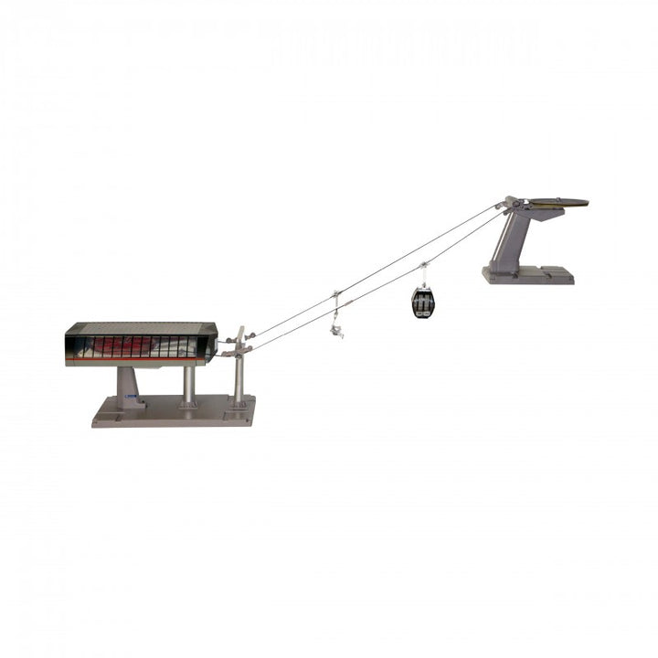 Ski Lift Luxe con Seggiola e cabina Nero e Grigio