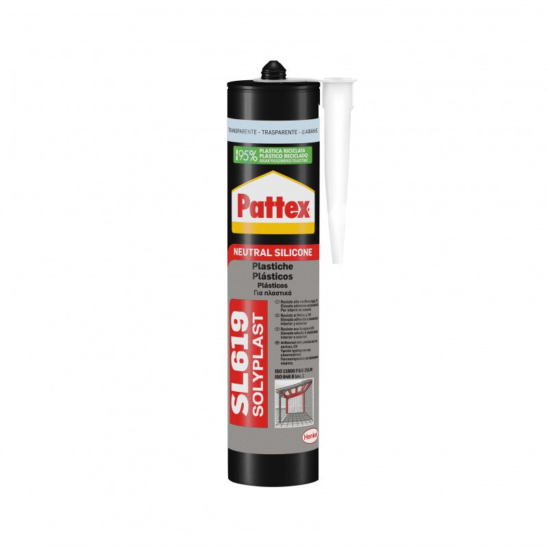 Sl619 Silicone Plastiche Trasparente 300ml |Pattex