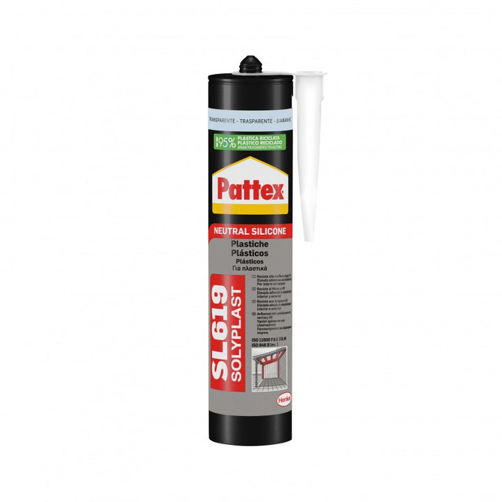 Sl619 Silicone Plastiche Trasparente 300ml |Pattex
