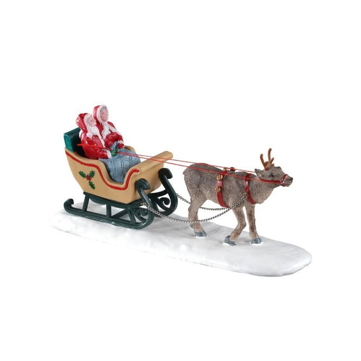 Slitta babbo natale family - Lemax