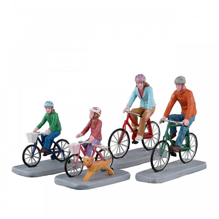 Soggetto Famiglia In Bici 4pz | Lemax