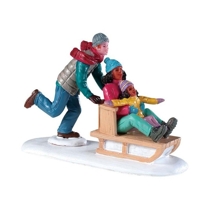 Soggetto Famiglia Sullo Slittino - Lemax