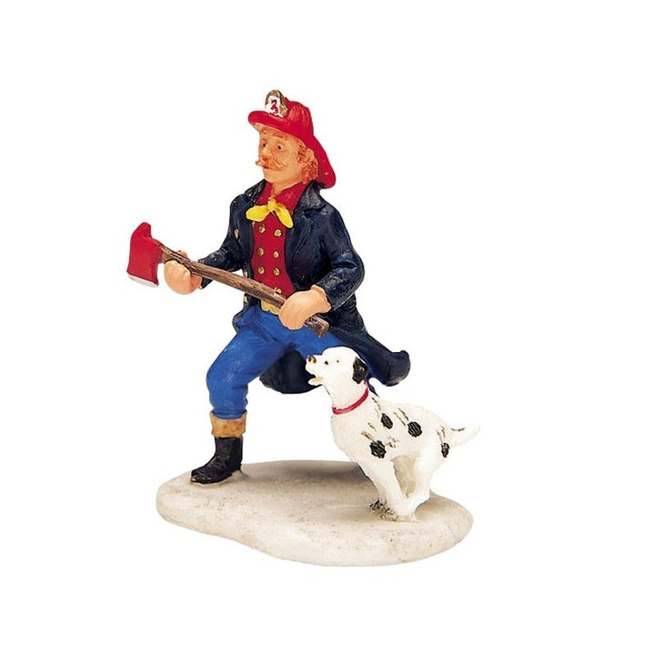 Soggetto Pompiere Con Cane - Lemax