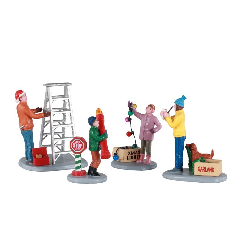 Preparazioni decorazioni in famiglia - Lemax