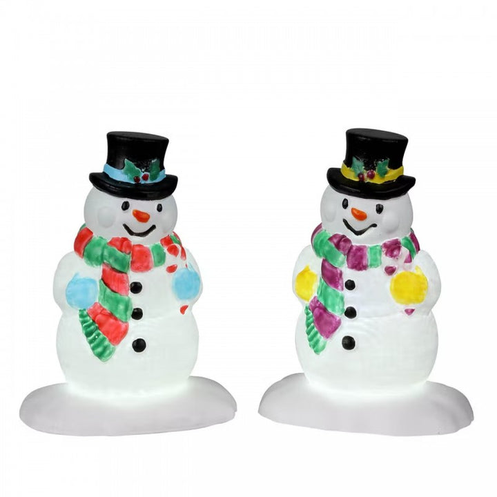 Soggetto Pupazzi Di Neve Illuminati Set 2 - Lemax