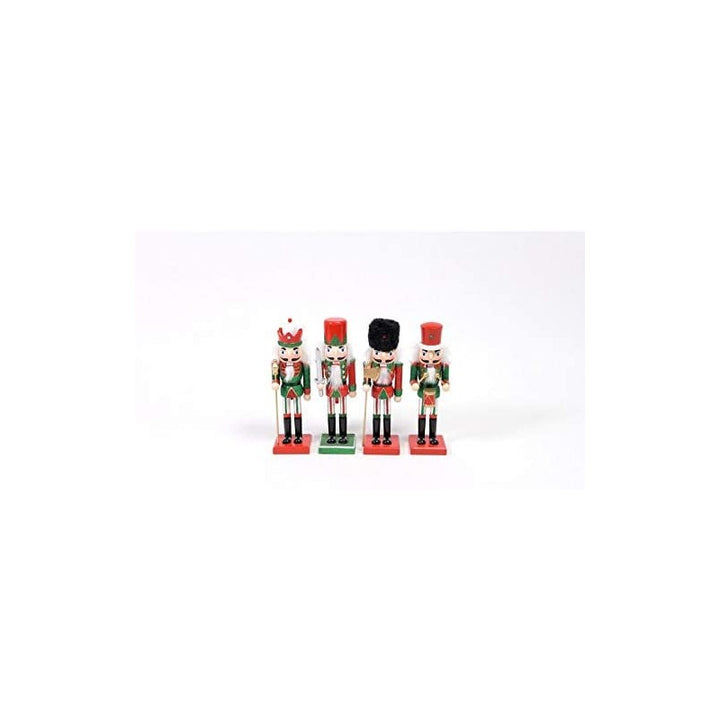 Soldatino schiaccianoci rosso-verde h25cm