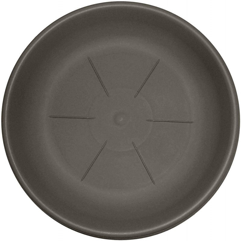 Sottovaso rotondo in plastica cappuccino