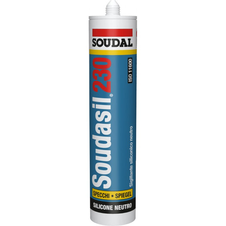 Soudalsil 230 Silicone Specchi/vetri Trasparente| Soudal