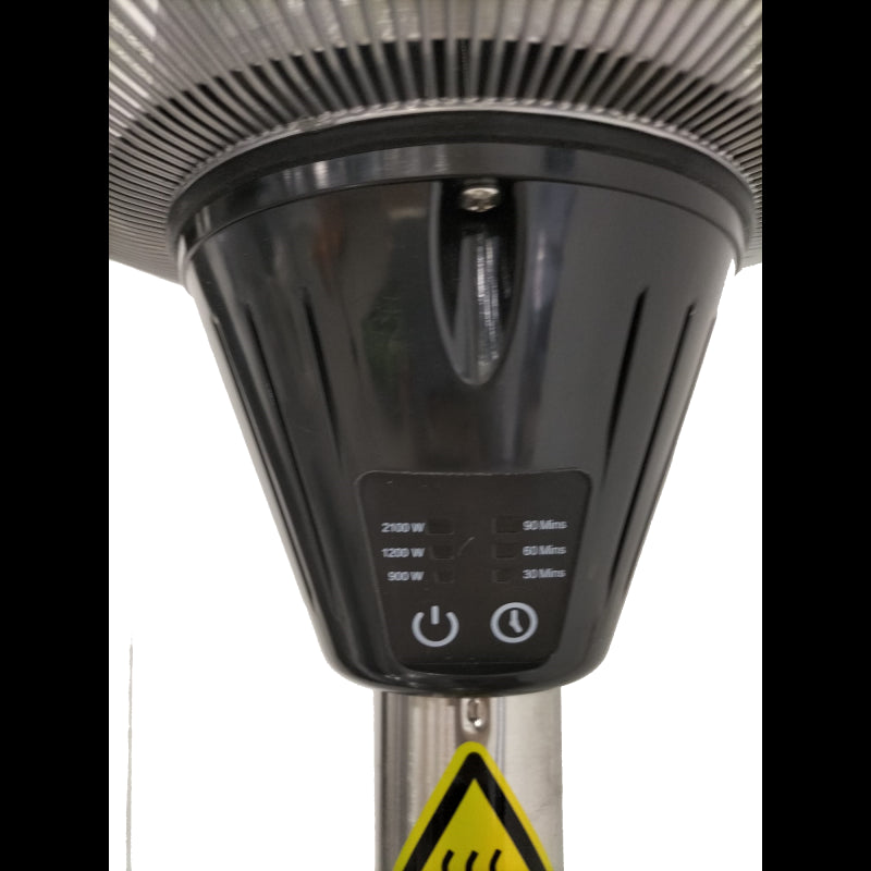 Stufa infrarossi elettrica a fungo 2100w Silver | Xone