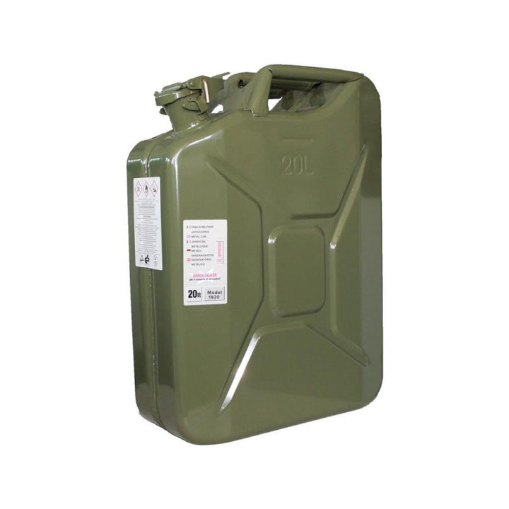 Tanica metallo verde certificata 20lt