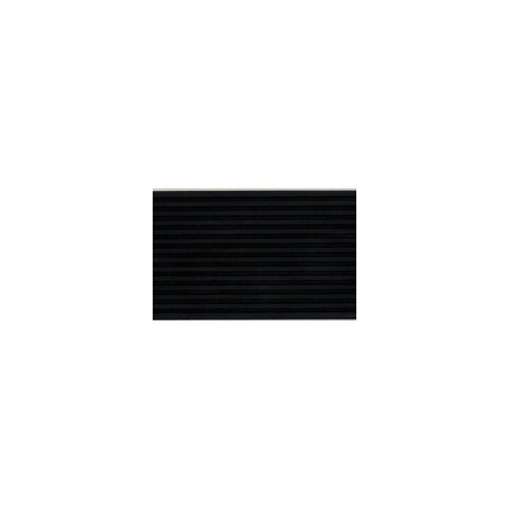 Tappeto millerighe nero h.125cm sp.3 mm