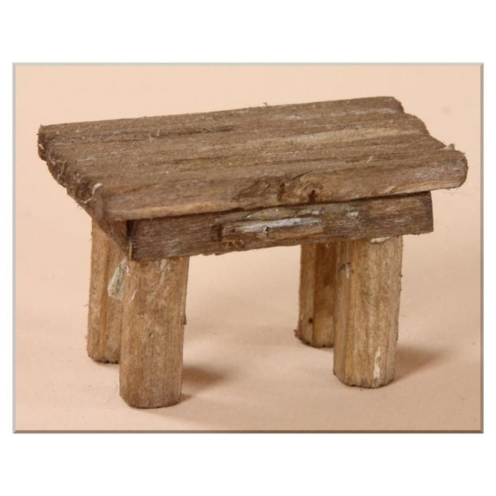 Tavolo in legno cm. 6x3,5x3,5 per presepe