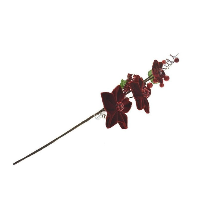 Tralcio bouquet bacche velluto rosso