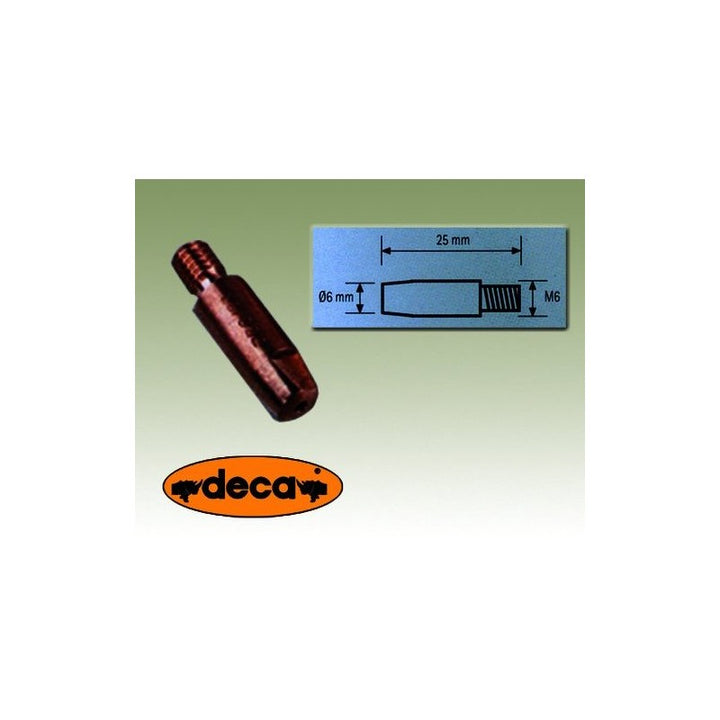 Ugello porta corrente Fe Ø 0,8 - M6 Ld
