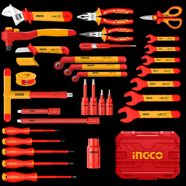 Valigetta Ingco utensili isolati 1000 v 41 pz