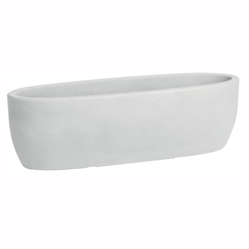 Vaso cassetta Iris bianco 60cm