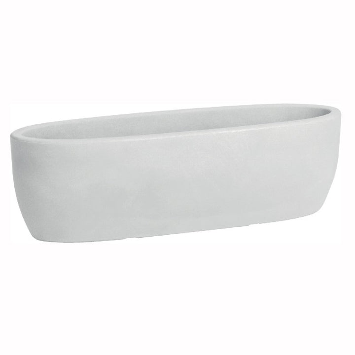Vaso cassetta Iris bianco 60cm
