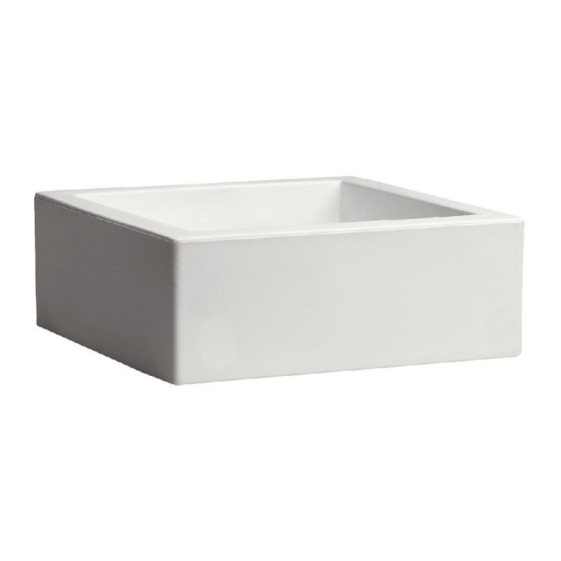 Vaso Cubo Minos bianco 40cm