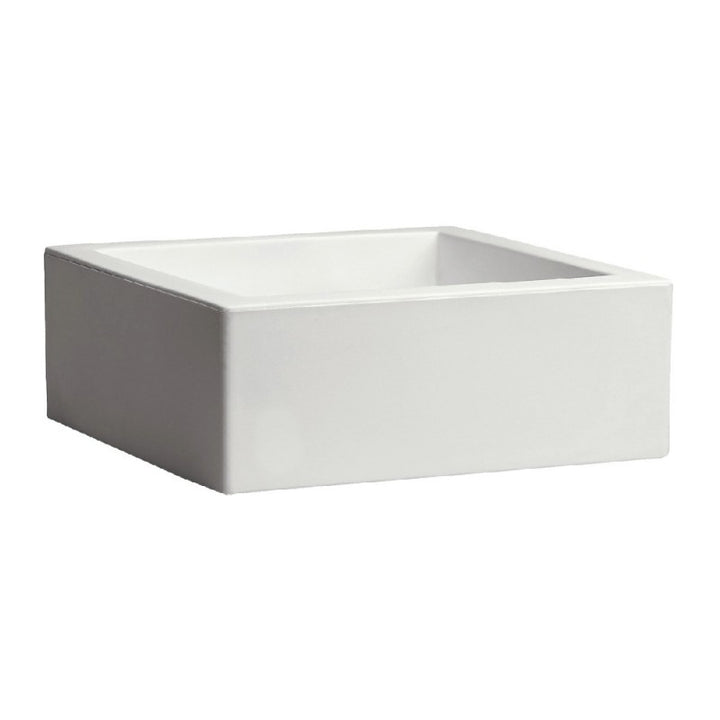 Vaso Cubo Minos bianco 40cm