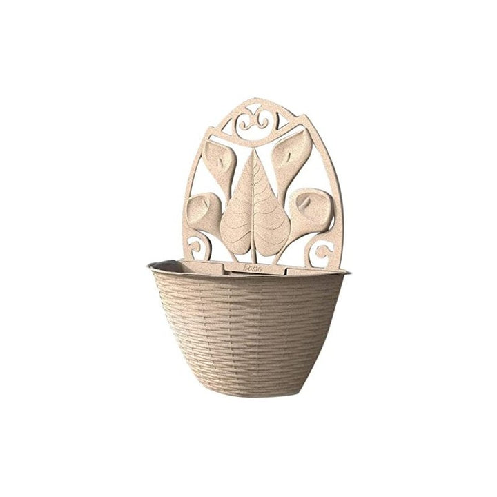 Vaso da parete Gerla paglia legno