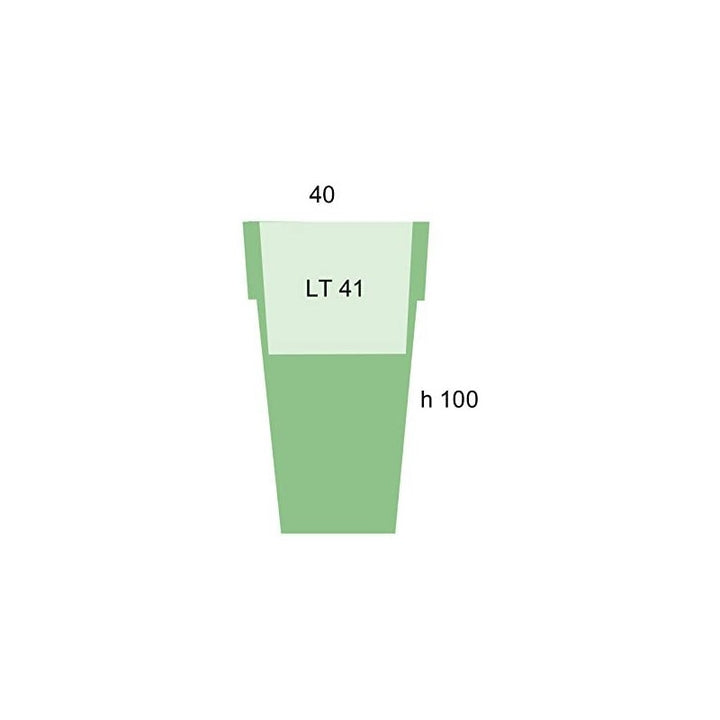 Vaso alto bianco Geryon Nicoli