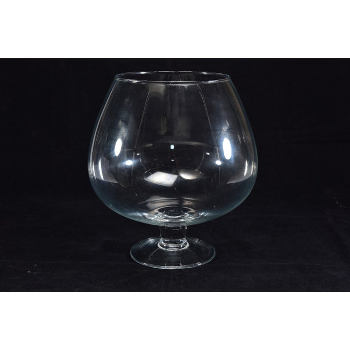 Vaso In Vetro Trasparente Cognac H 30 cm