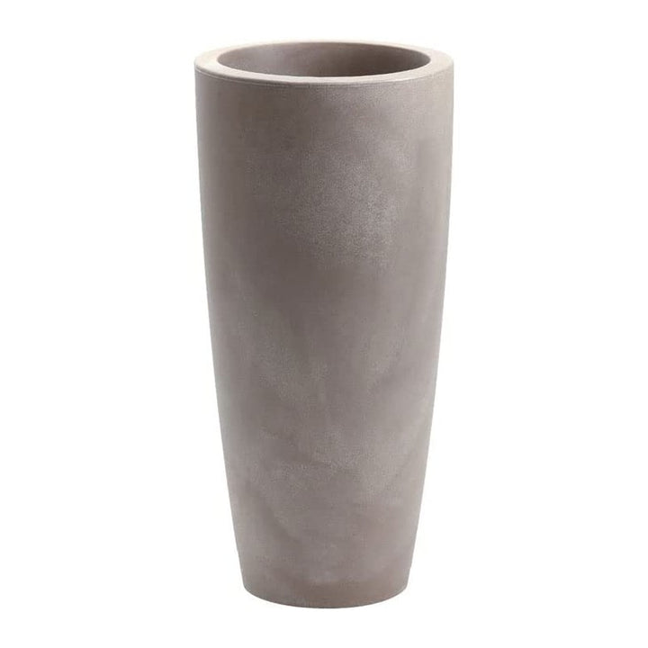 Vaso alto in resina cenere Talos Nicoli