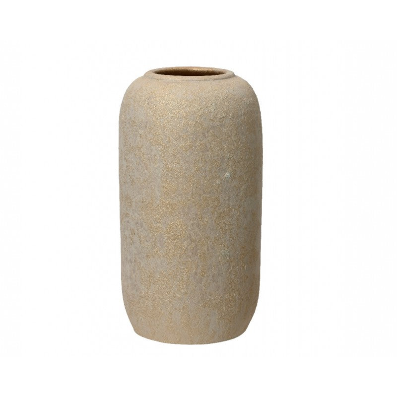 Vaso in Terracotta Bianco/Oro in 2 Misure