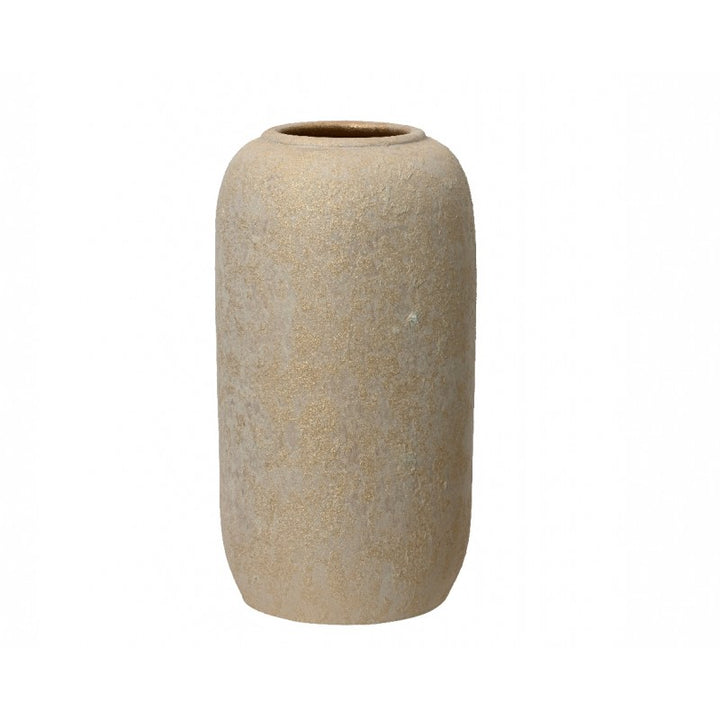 Vaso in Terracotta Bianco/Oro in 2 Misure