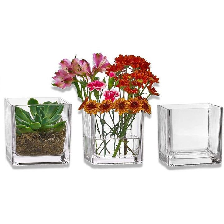 Vaso Vetro Cubo