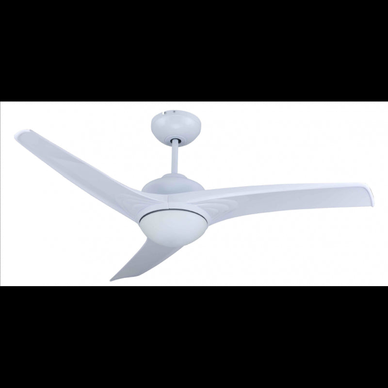Ventilatore soffitto 3 pale in plastica con luce