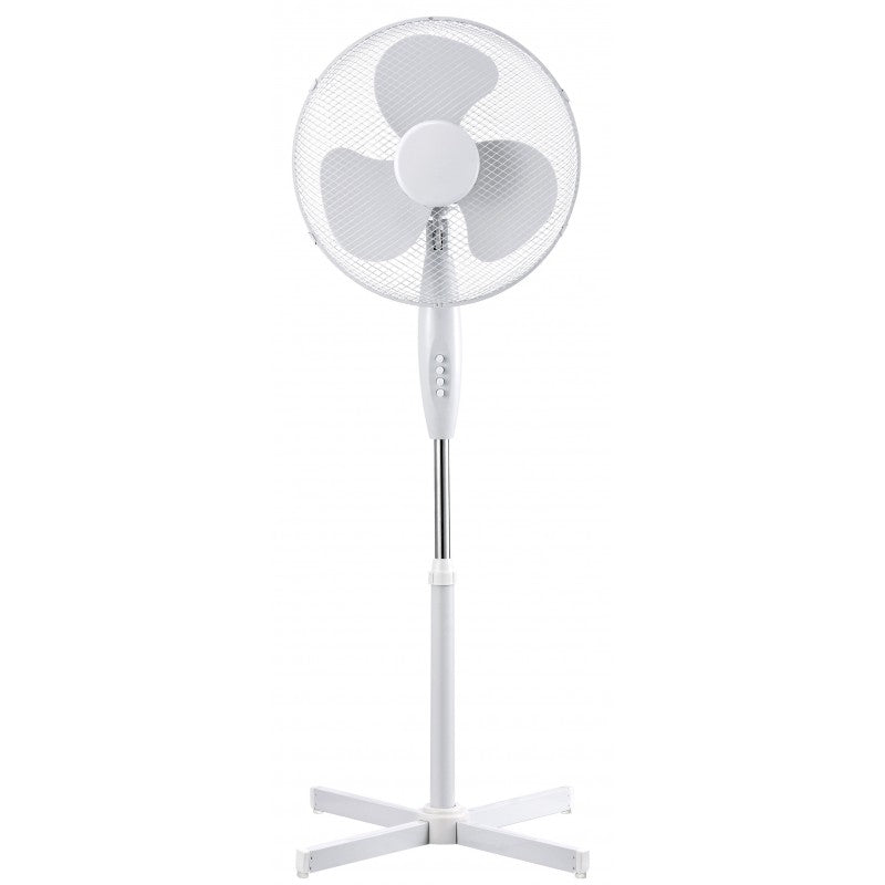 Ventilatore a piantana 3 pale bianco