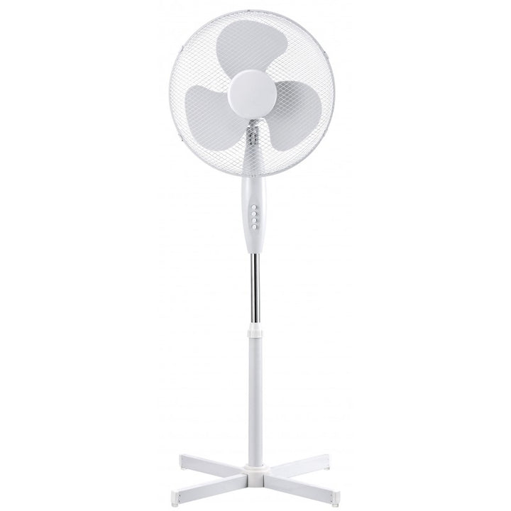Ventilatore a piantana 3 pale bianco